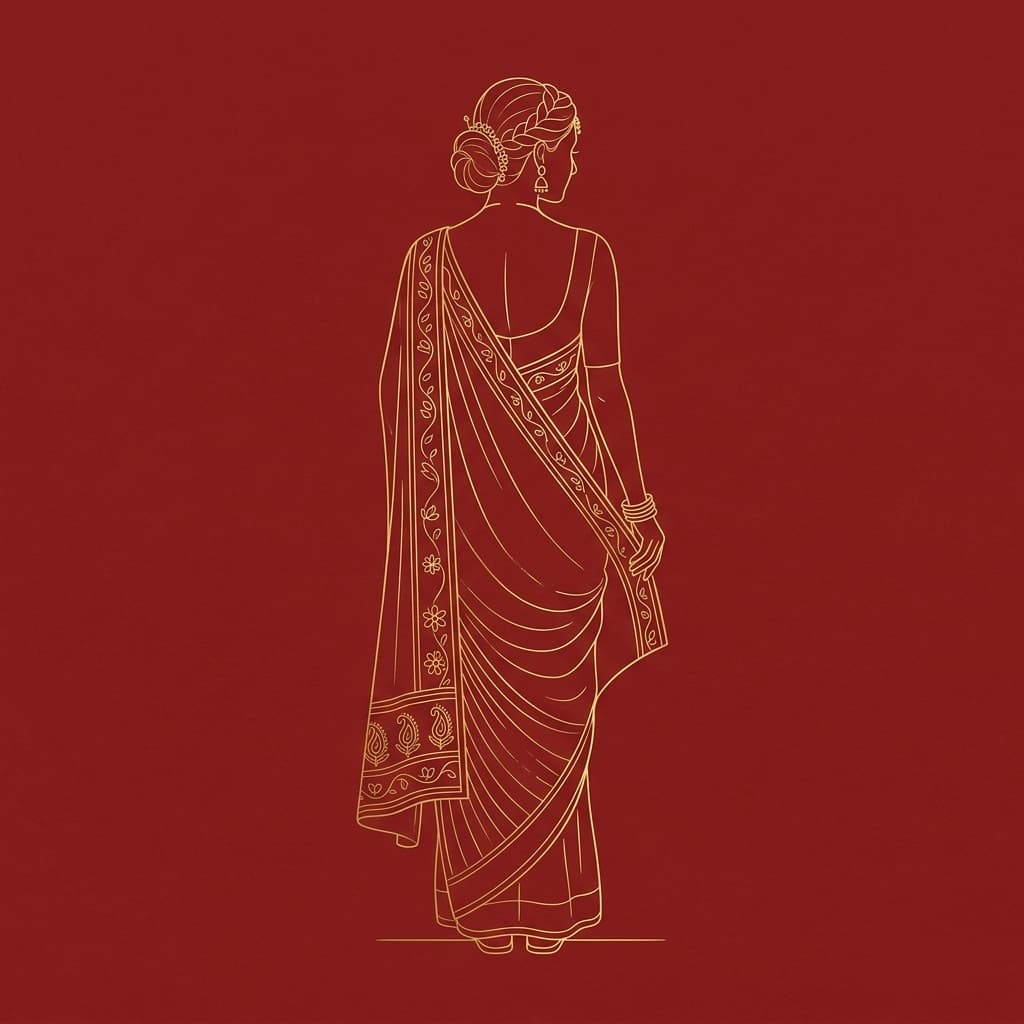 Motifss Saree Silhouette